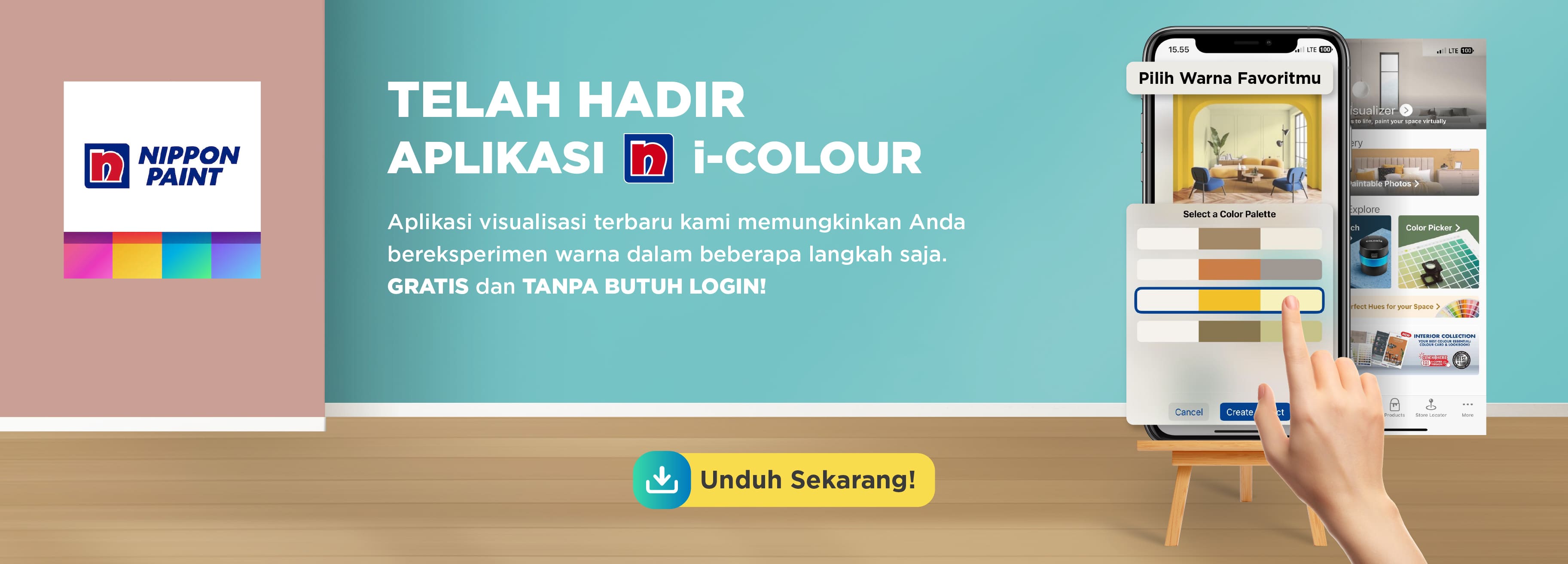TELAH HADIR! APLIKASI i-COLOUR DARI NIPPON PAINT!